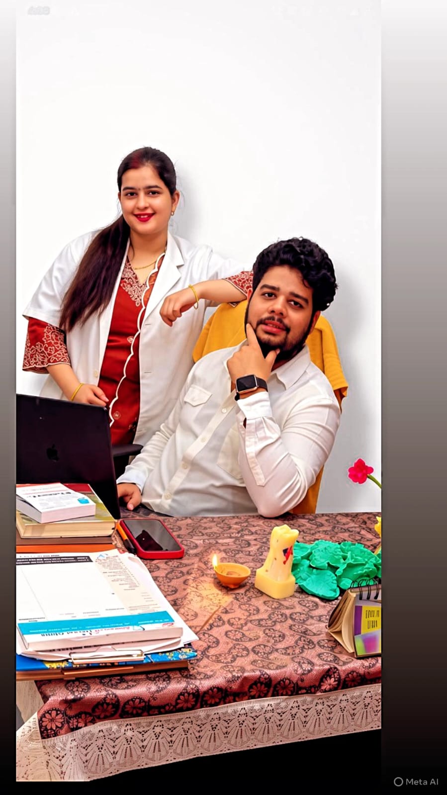 Dr. Somakshi Shukla and Dr. Shubham Shukla at Amravati Dental Clinic